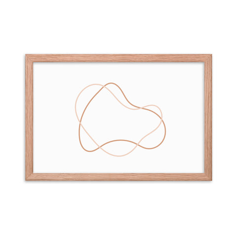 Framed photo paper poster - Quantum Echoes