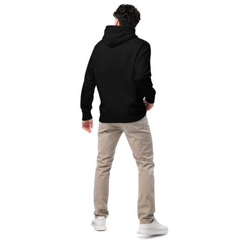 Unisex essential eco hoodie - Black - Do nothing club