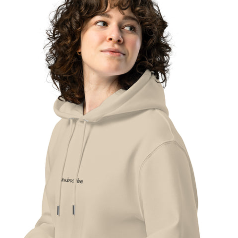 Unisex essential eco hoodie - Unsubscribe