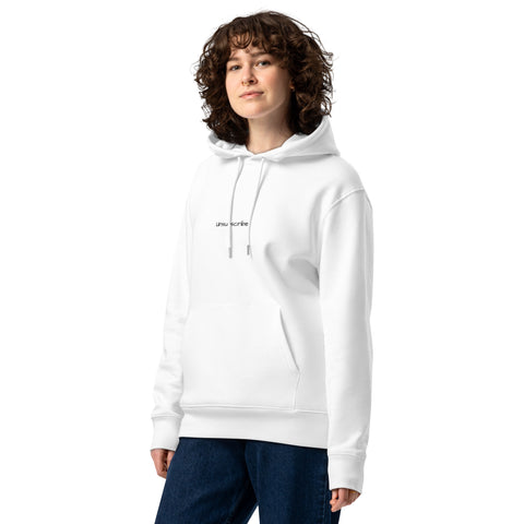 Unisex essential eco hoodie - Unsubscribe