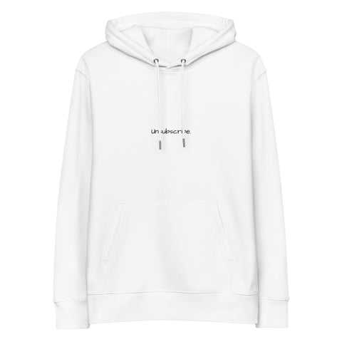 Unisex essential eco hoodie - Unsubscribe