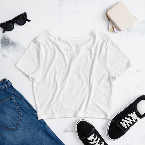 Women’s Crop Tee - White Aesthete