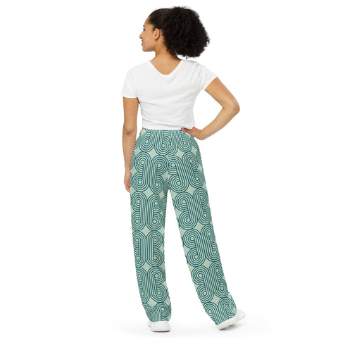 All-over print unisex wide-leg pants "Pattern Mood"