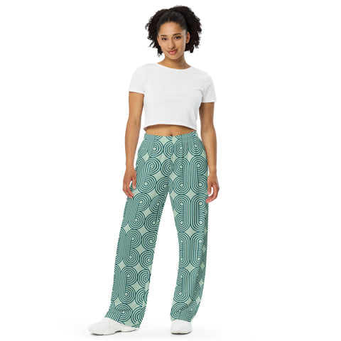 All-over print unisex wide-leg pants "Pattern Mood"