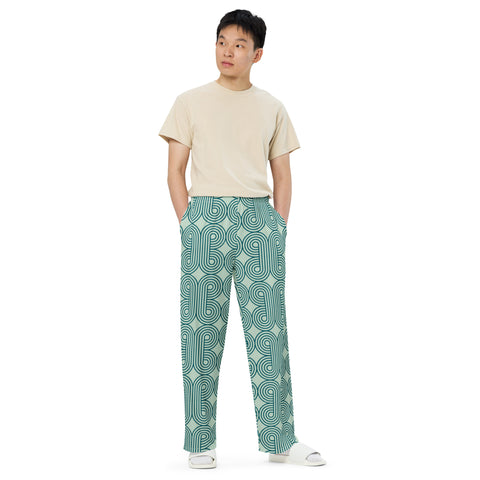 All-over print unisex wide-leg pants "Pattern Mood"