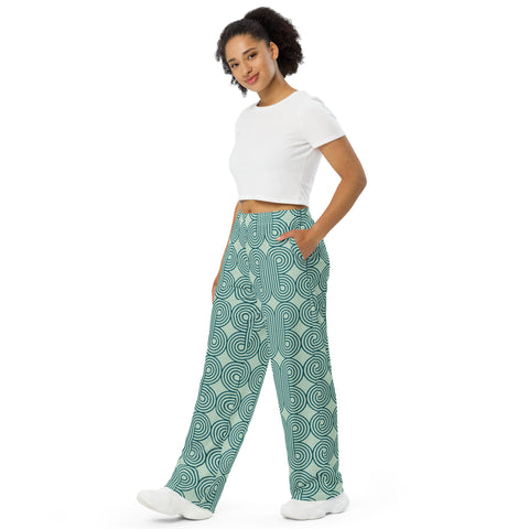 All-over print unisex wide-leg pants "Pattern Mood"