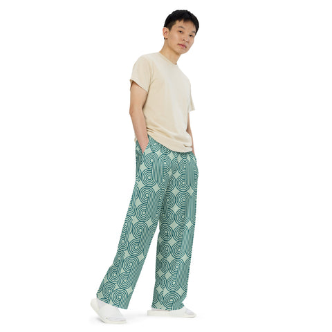 All-over print unisex wide-leg pants "Pattern Mood"