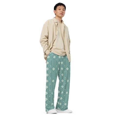 All-over print unisex wide-leg pants "Pattern Mood"