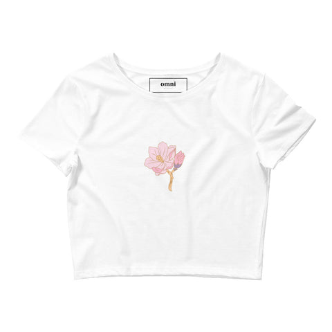 Women’s Crop Tee - Spring Flower