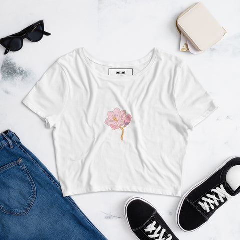 Women’s Crop Tee - Spring Flower